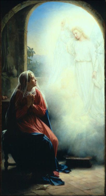 예수나심의 예고(The Annunciation), Oil on canvas, Public collection 